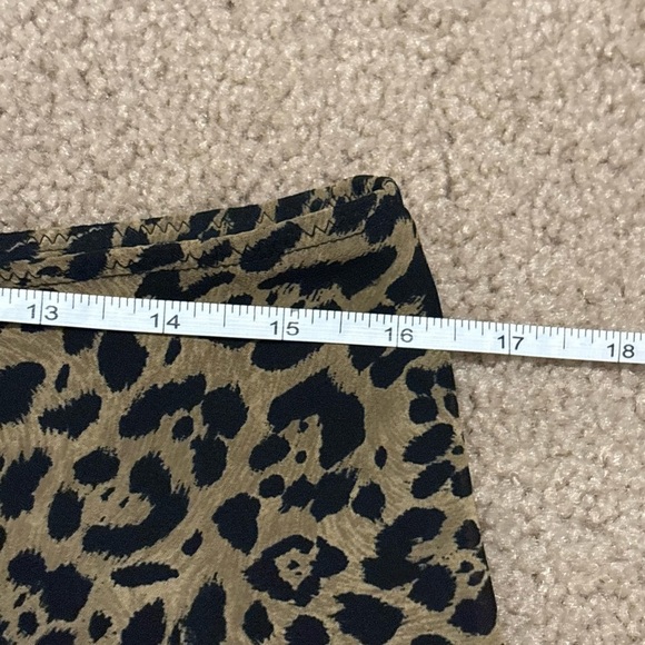 Express Y2K 2000s coquette Halloween chetah print leopard mini skirt size small - Picture 9 of 11